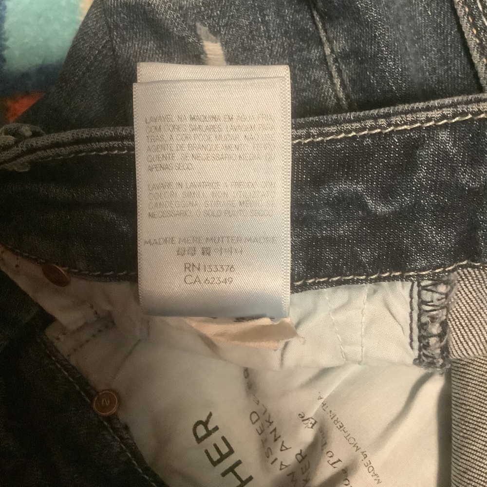 Mother The Looker High-Waisted Skinny Jeans Ankle Fray Size 26 - Picture 10 of 13